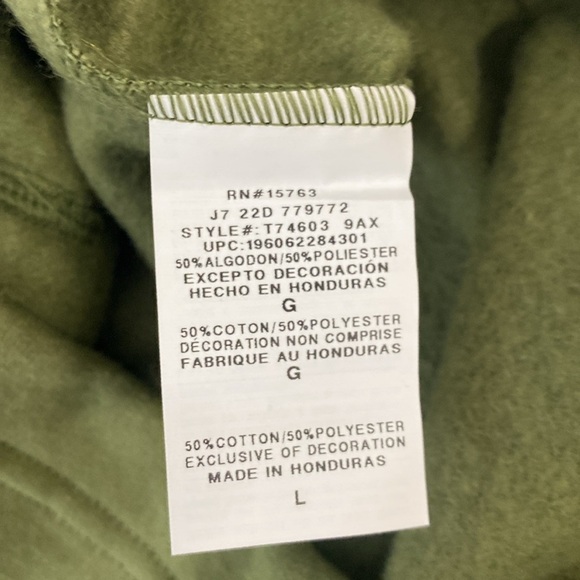 Champion Men's Rugby Collared Reverse Weave Sweatshirt Size Large Olive NWT - Picture 10 of 12